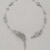 rigid circle gold or silver crystal bridal necklace, twigs & honey