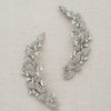 Crystal layered leaves hair clip pair - Style #2422