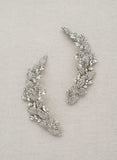 curved crystal pair gold or silver hair clips, twigs and honey
