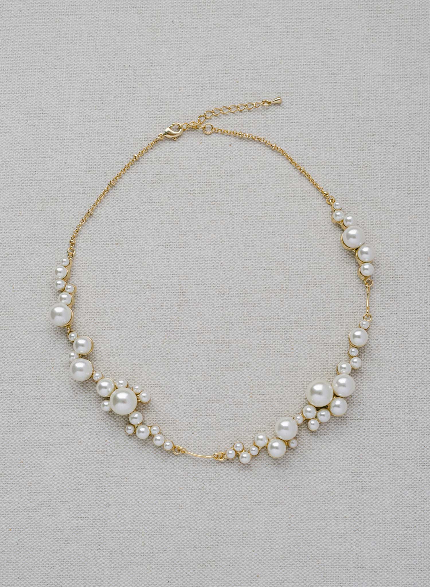 Pearl droplets bridal necklace - Style #2428