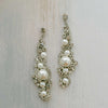 Crystal wrapped pearl earrings - Style #2432