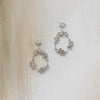 Champagne bubbles teardrop loop earrings - Style #2436