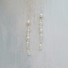 Twisted pearl bridal earrings - Style #2439