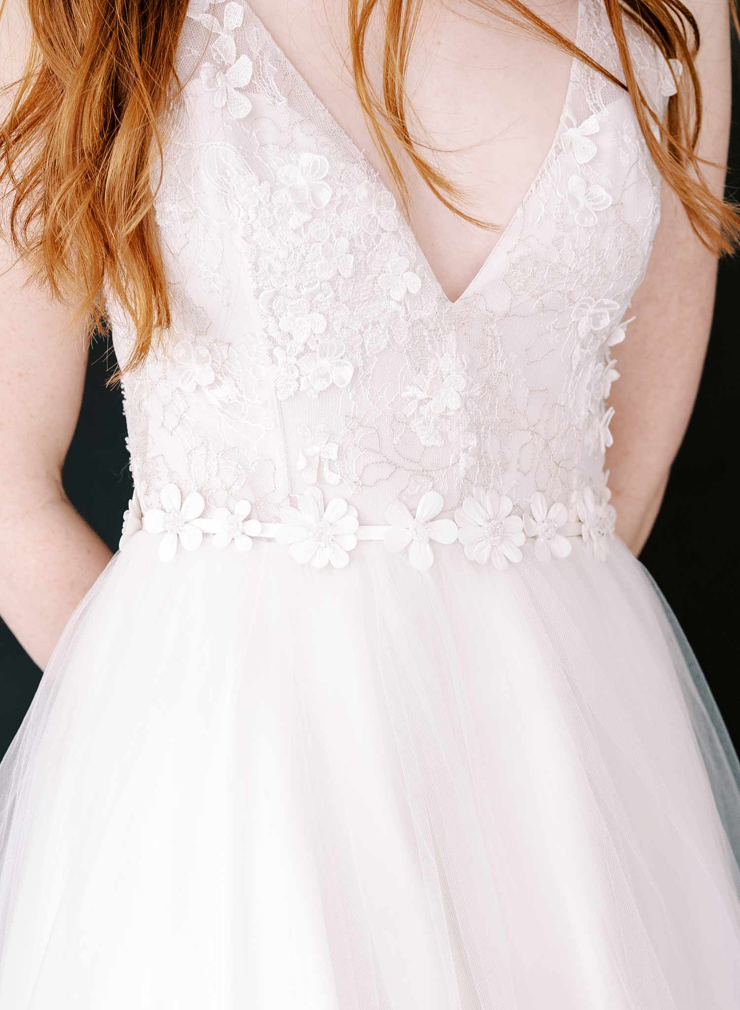 floral embroidered white crystal sash wedding belt, twigs & honey