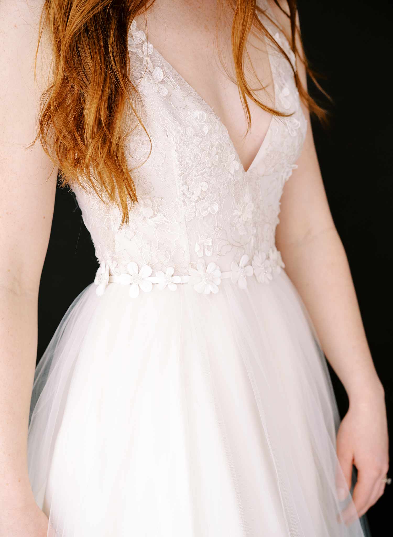 floral embroidered white crystal sash wedding belt, twigs & honey