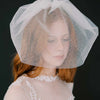 wide full tulle birdcage bridal veil, twigs & honey