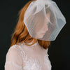 wide full tulle birdcage bridal veil, twigs & honey