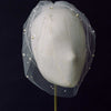 Full tulle birdcage veil with pearls - Style #2446