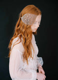 crinoline bandeau crystal wedding veil, twigs and honey