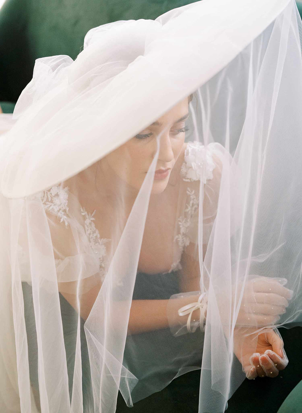 Pure Bridal Veil Hat