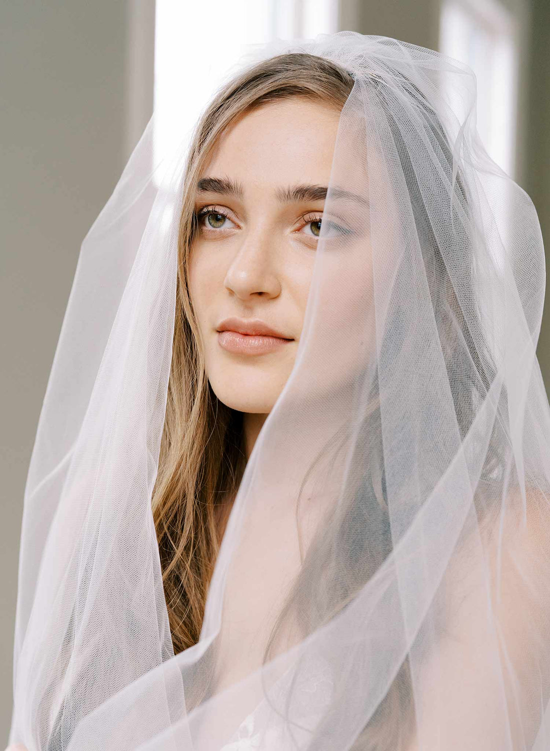 Lace Cathedral Trail Veil With Blusher Regal French Lace Veil With mesh-bridal-veil-fall-clothes-for-women-shein-usa