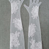 Sheer florals French lace long gloves - Style #2466