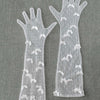 Point d'esprit bow adorned gloves - Style #2468