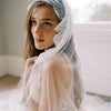 french lace mantilla tulle wedding veil, twigs & honey