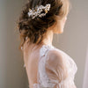 handmade clay lilac branch wedding hair comb, twigs and honey