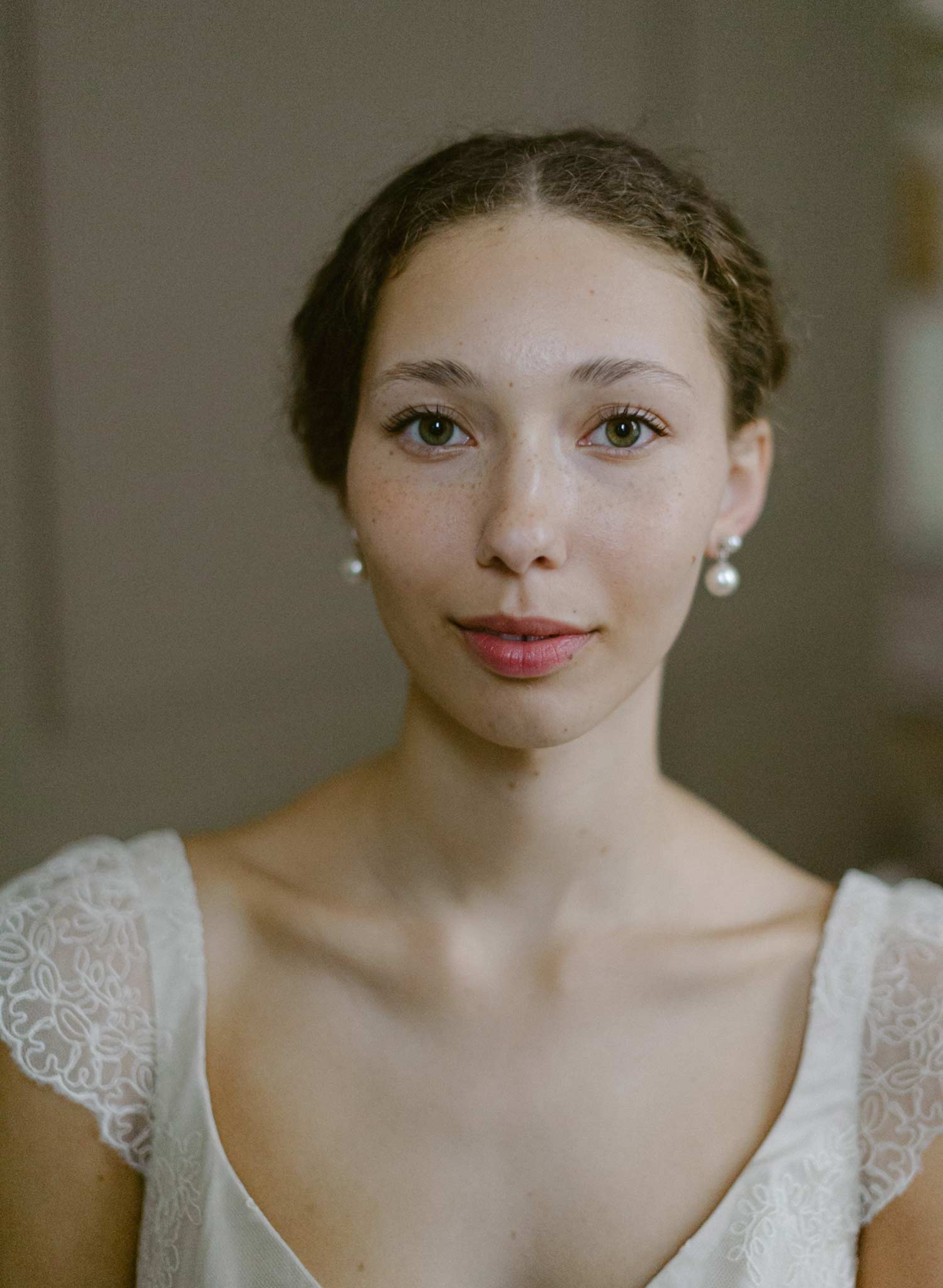 Simple pearl drop earrings - Style #2608