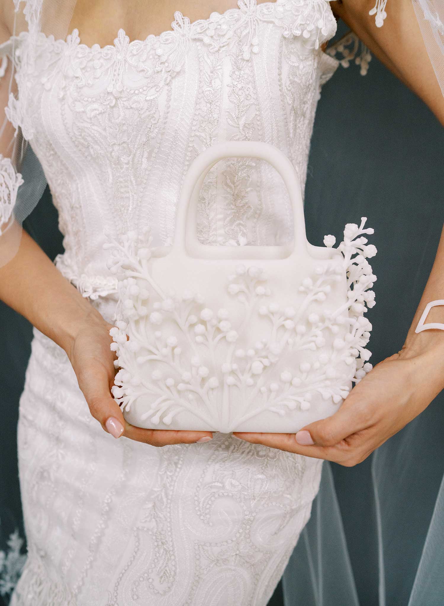 Abundant sprays, baby's breath bridal purse - Style #2610