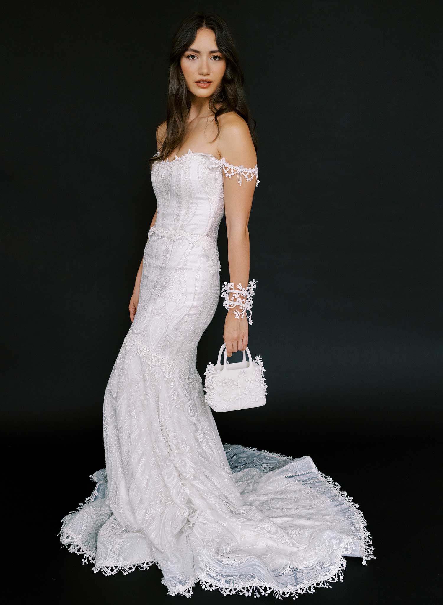 Abundant sprays, baby's breath bridal purse - Style #2610