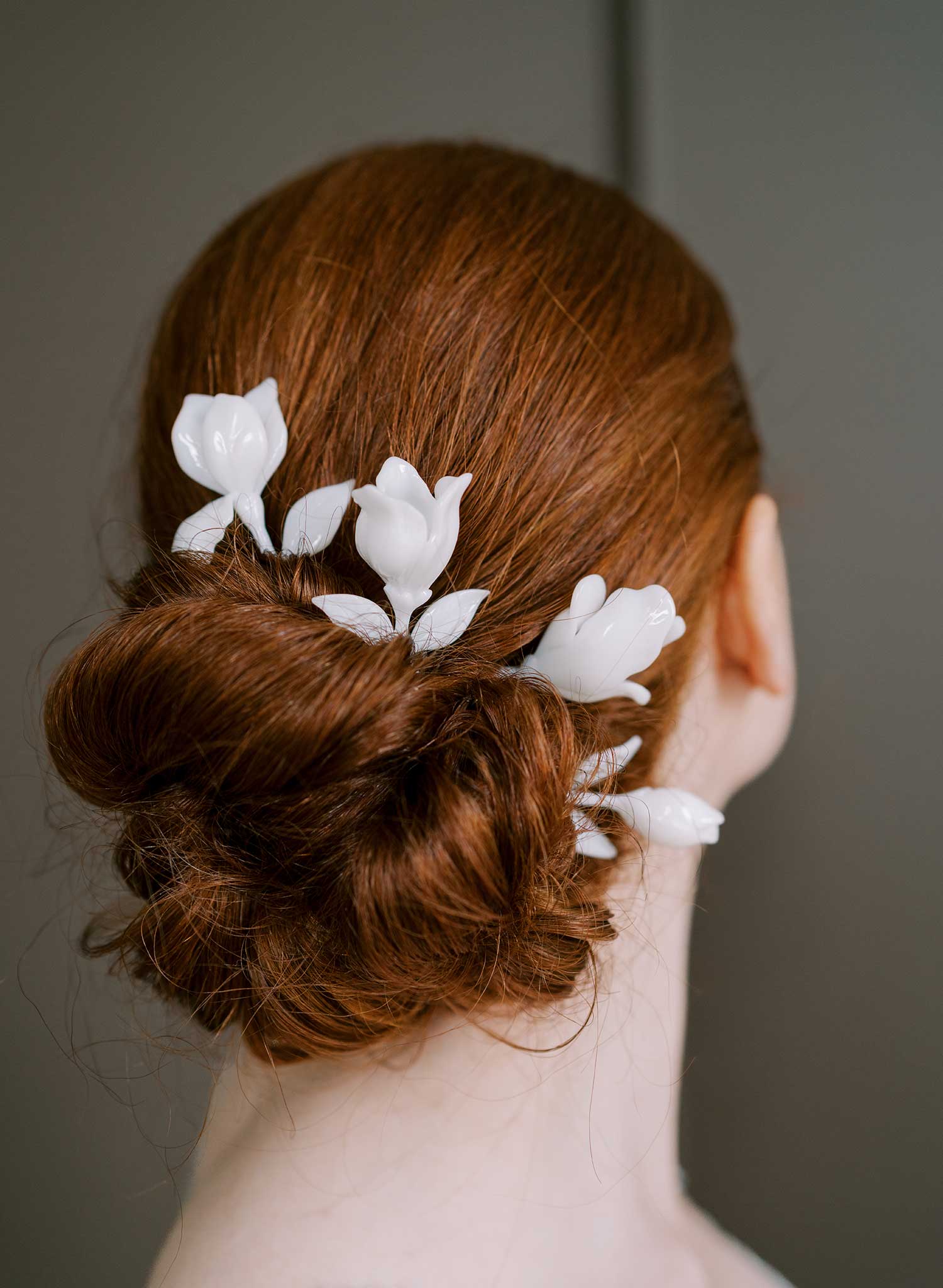 High gloss iris blooms hair pin set of 4 - Style #2615