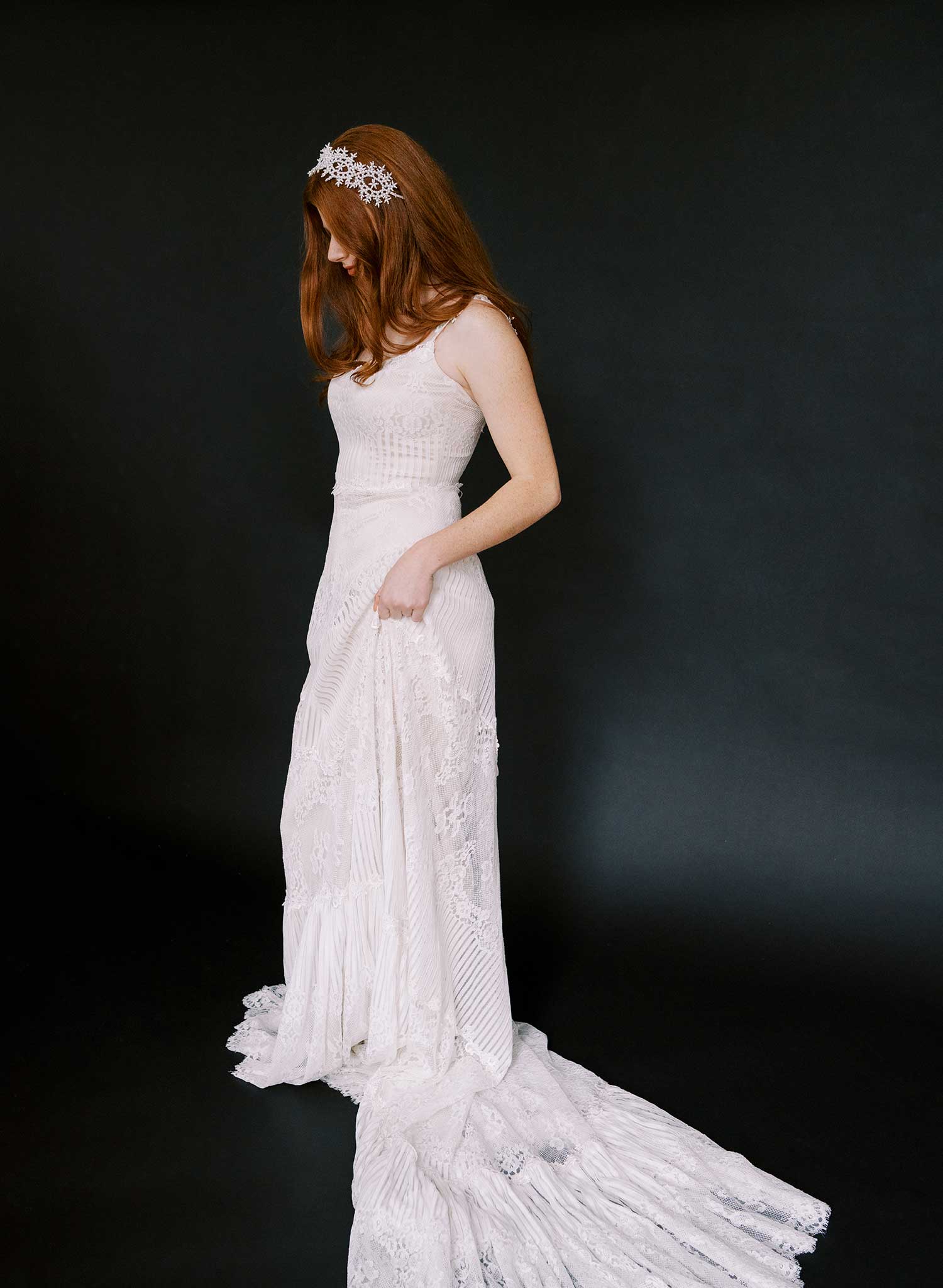 Pearl whimsy bridal headwrap - Style #2627