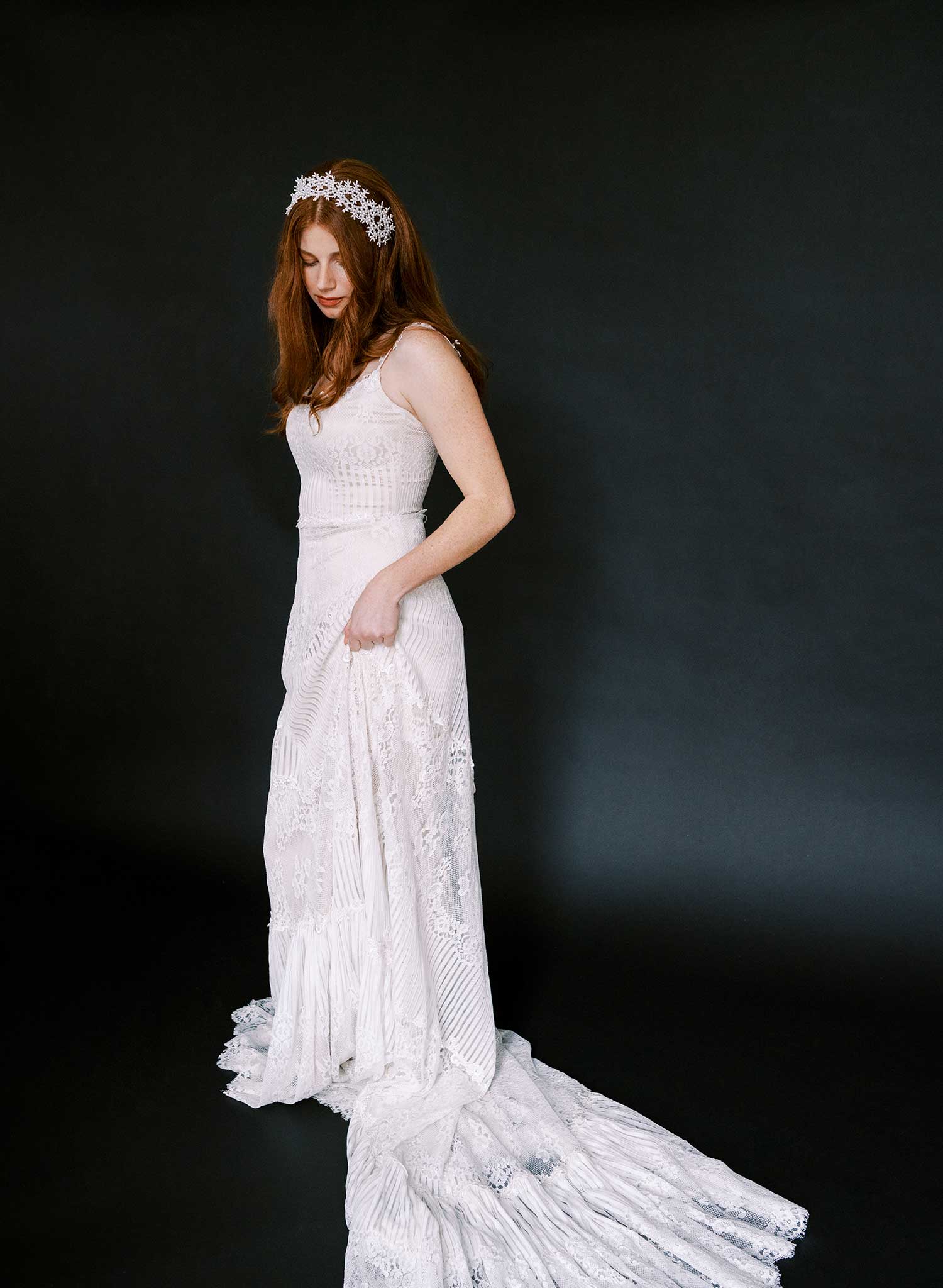 Pearl whimsy bridal headwrap - Style #2627