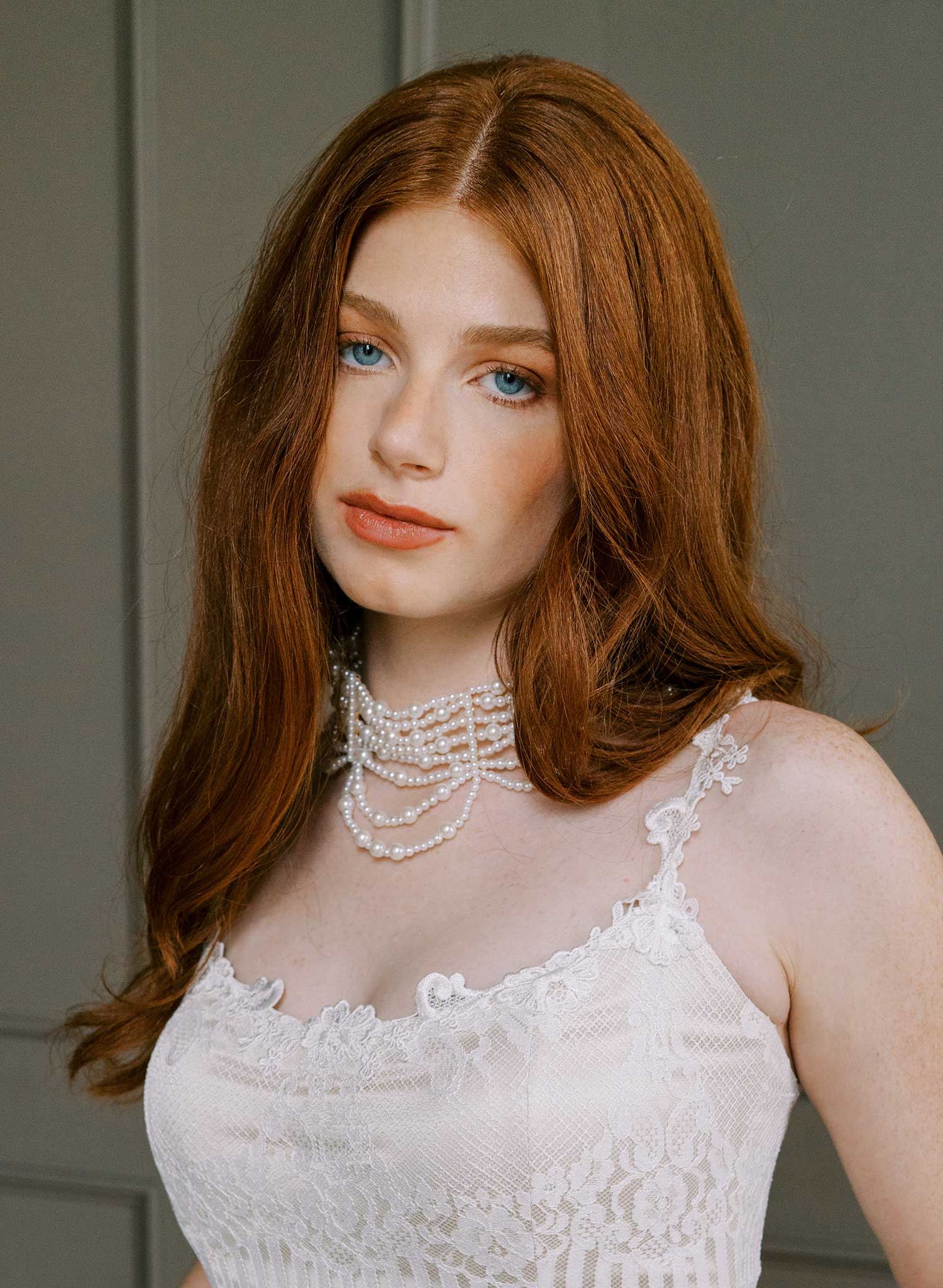 Pearl swags choker necklace - Style #2630