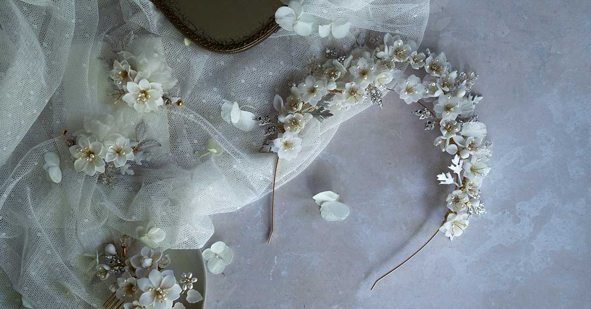 hair adornments, veils, headpieces, bridal attire, wedding  display picture 1