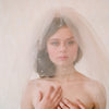 tulle veil with blusher, wedding veil