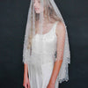 pearl bridal veil, blusher veil, weddings, tulle, twigs & honey