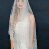 pearl bridal veil, blusher veil, weddings, tulle, twigs & honey