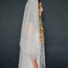 pearl bridal veil, blusher veil, weddings, tulle, twigs & honey