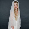 pearl bridal veil, blusher veil, weddings, tulle, twigs & honey