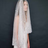 bridal art deco inspired veil, twigs & honey, wedding veil, accessory