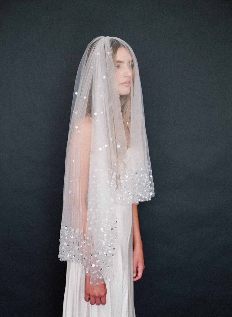 bridal art deco inspired veil, twigs & honey, wedding veil, accessory