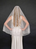 bridal art deco inspired veil, twigs & honey, wedding veil, accessory