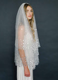 bridal art deco inspired veil, twigs & honey, wedding veil, accessory