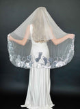 Shimmery blossoms fantasy veil - Style #2006