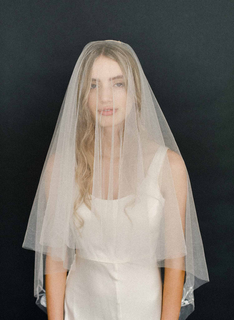 bridal shimmery lightweight veil, weddings, twigs & honey