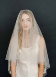 bridal shimmery lightweight veil, weddings, twigs & honey