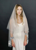 bridal shimmery lightweight veil, weddings, twigs & honey