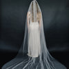 bridal train veil, lightweight, tulle, wedding veil, twigs and hone