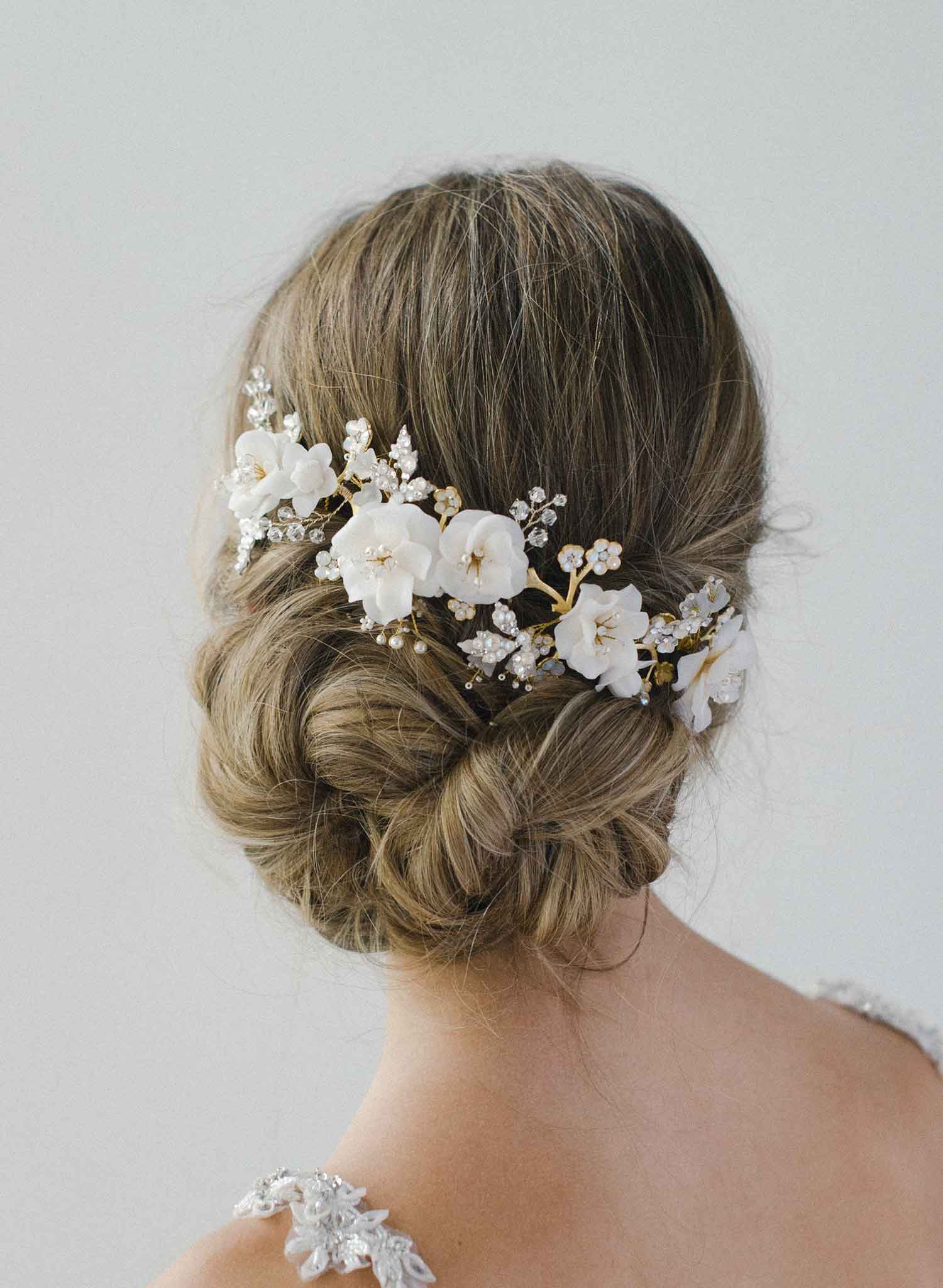 MARION | floral bridal headpiece