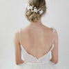 bridal white floral and opal crystal headpiece, twigs & honey