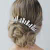 bridal crystal modern skyline comb, Austrian baguette, twigs & honey