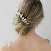 bridal crystal modern skyline comb, Austrian baguette, twigs & honey