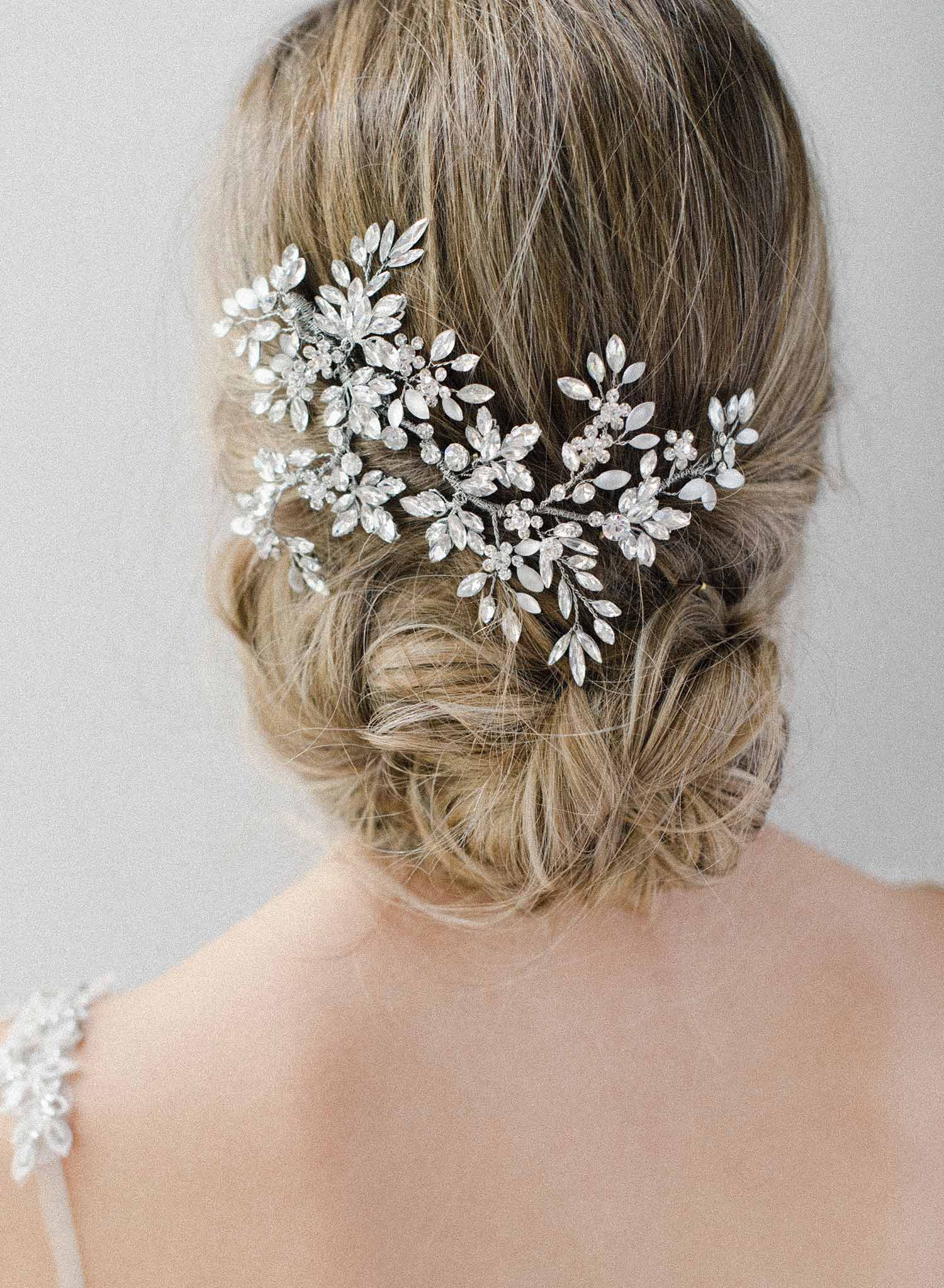 bridal headpiece, hair clip, wedding accessory, twigs and honey