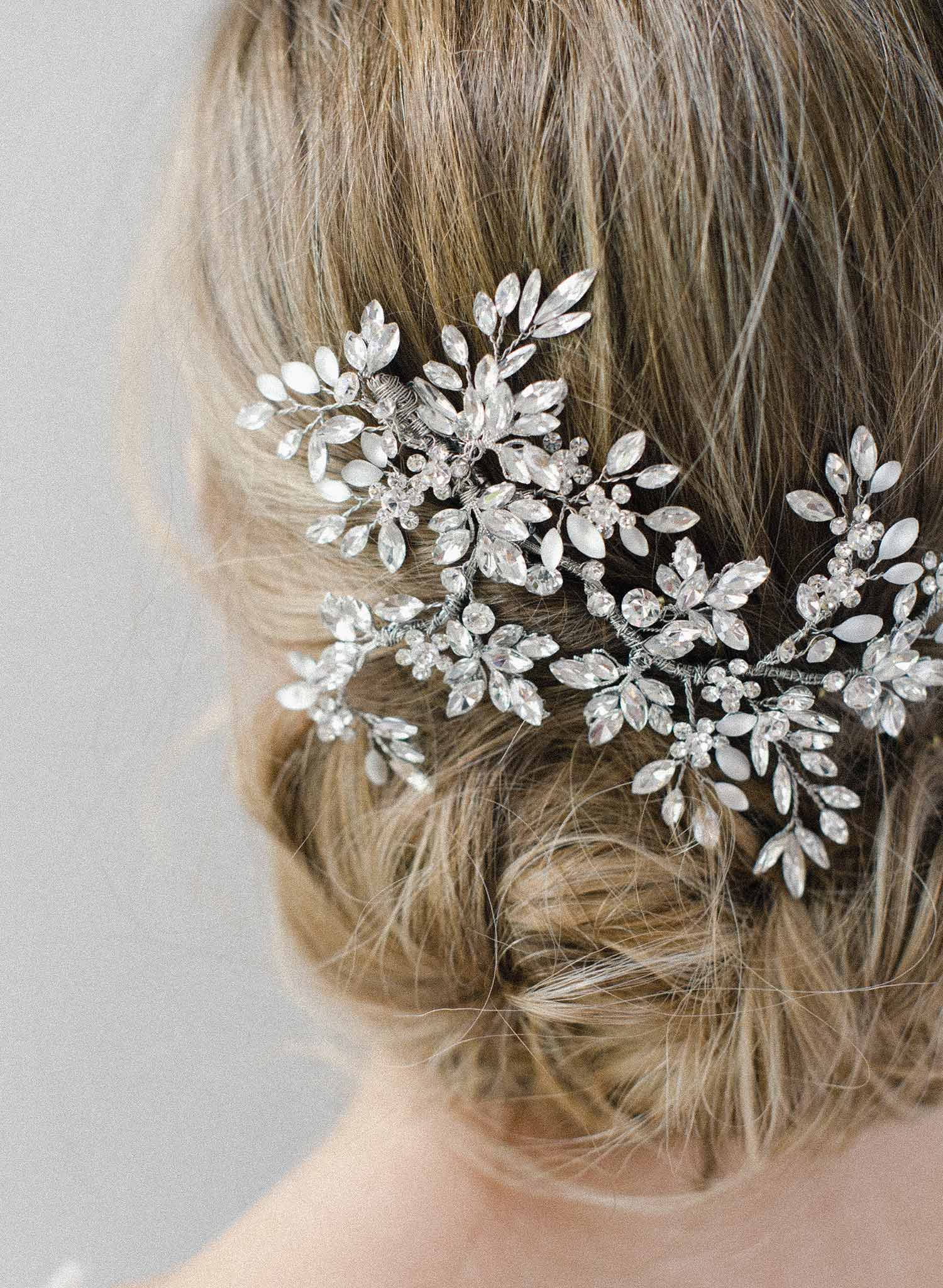 bridal headpiece, hair clip, wedding accessory, twigs and honey