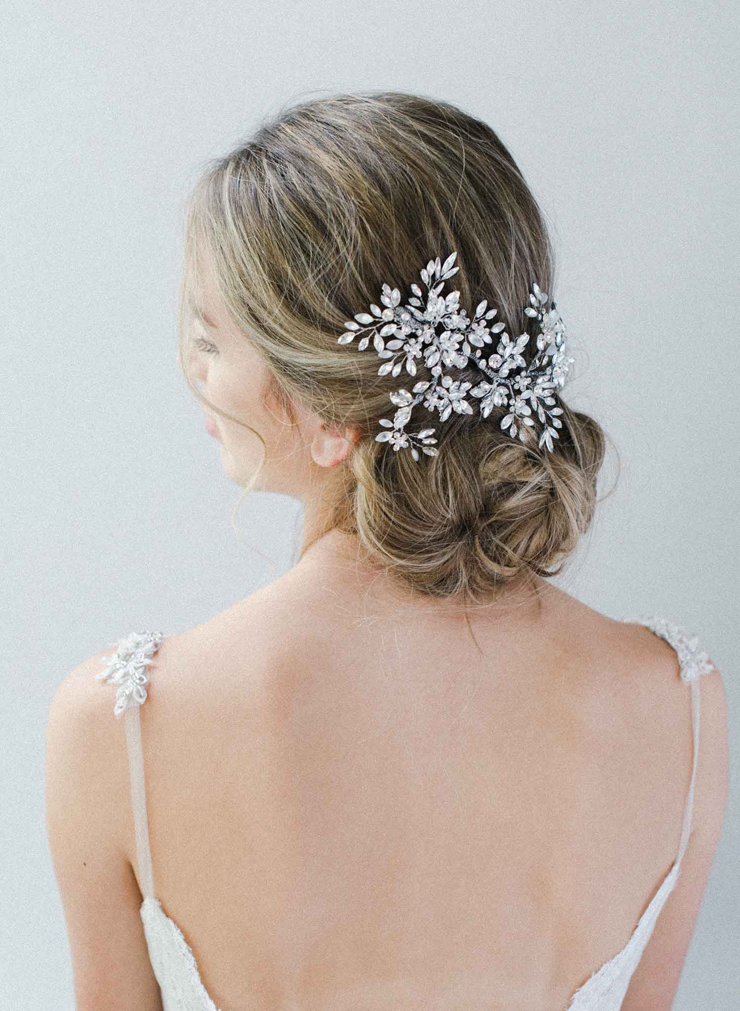 bridal headpiece, hair clip, wedding accessory, twigs and honey