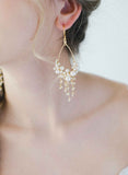Dripping with pearls teardrop earrings - Style #2030