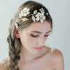 bridal crystal flower headpiece by twigs and honey, wedding hair accessory